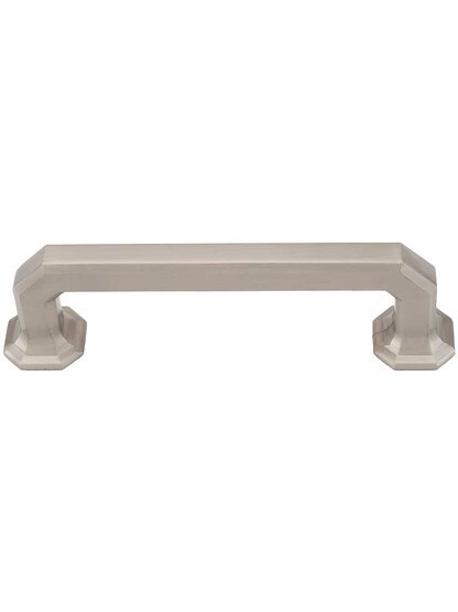 Emerald Drawer Pull - 3 3/4 inch Center-to-Center in Satin Nickel.